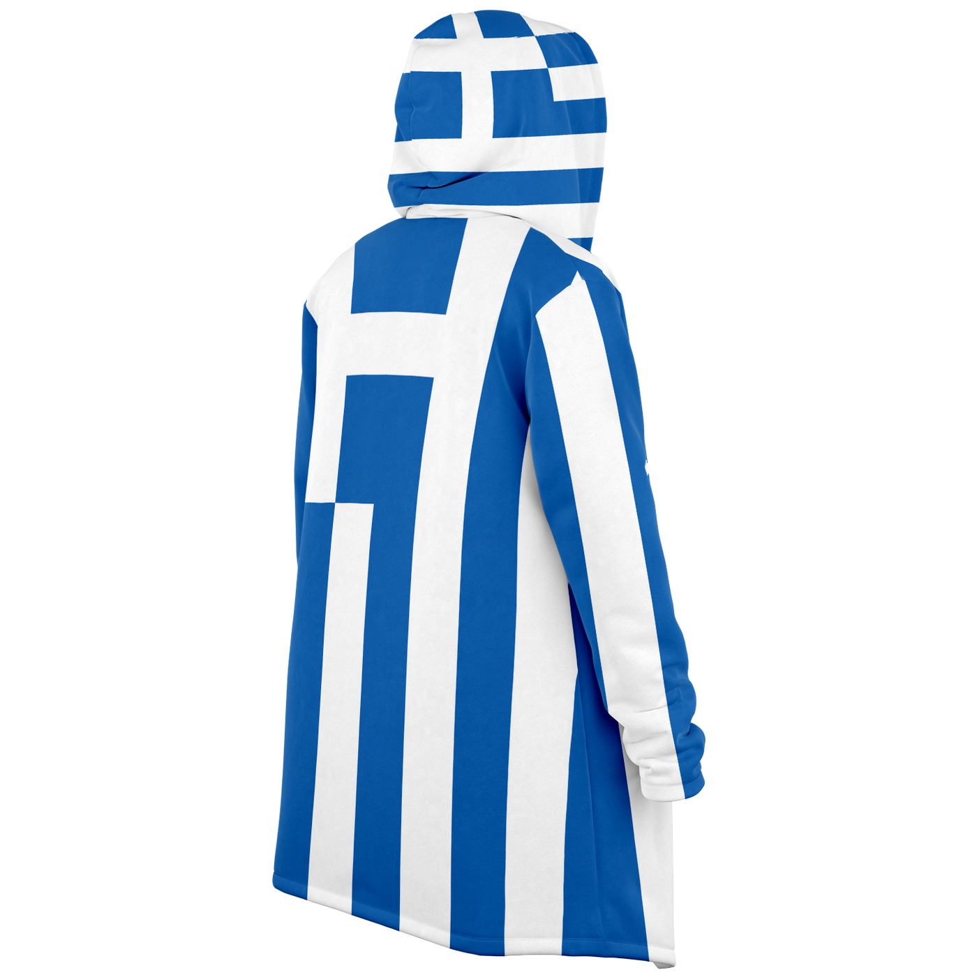 Greece Flag Microfleece Cloak