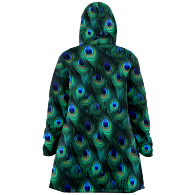 Peacock Feather Microfleece Cloak