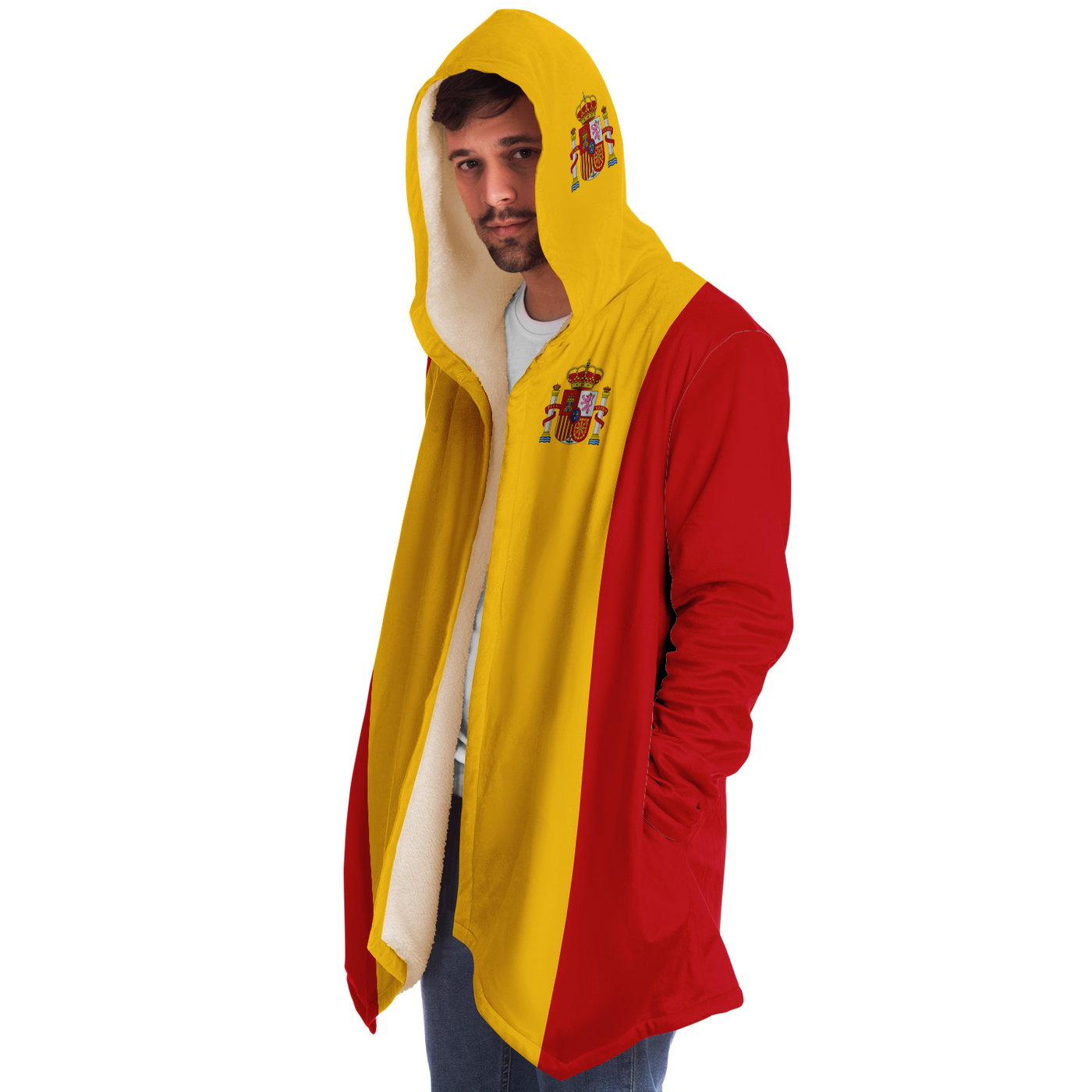 Spain Flag Microfleece Cloak