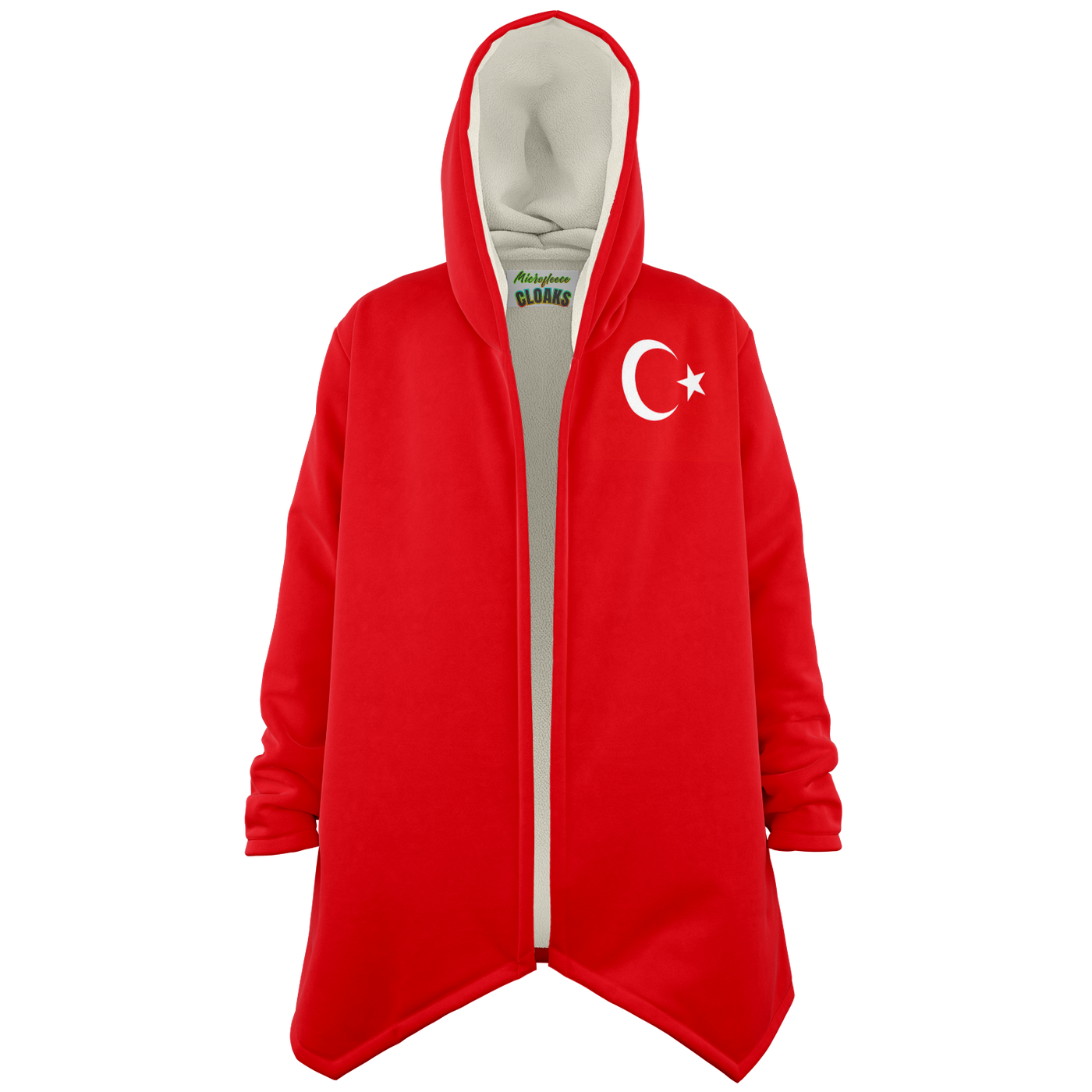 Mikrofleece-Umhang mit Türkei-Flagge