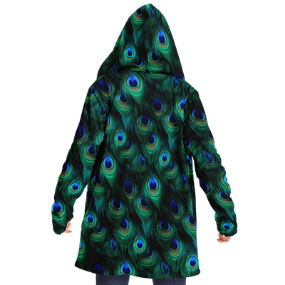 Peacock Feather Microfleece Cloak