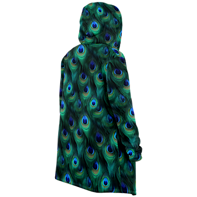 Peacock Feather Microfleece Cloak