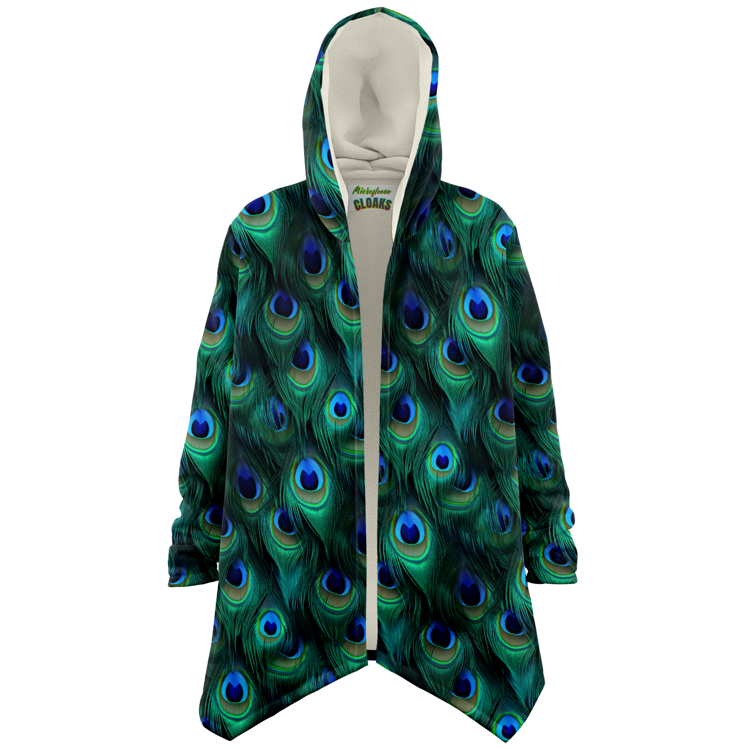 Peacock Feather Microfleece Cloak – Microfleece Cloaks