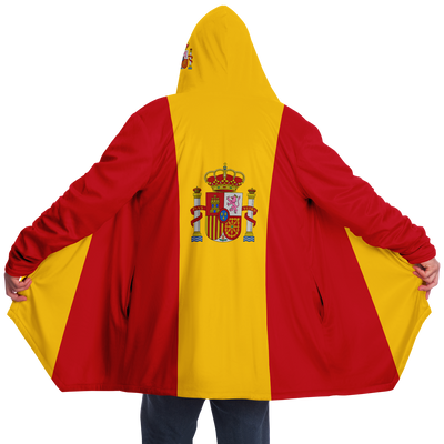 Spain Flag Microfleece Cloak