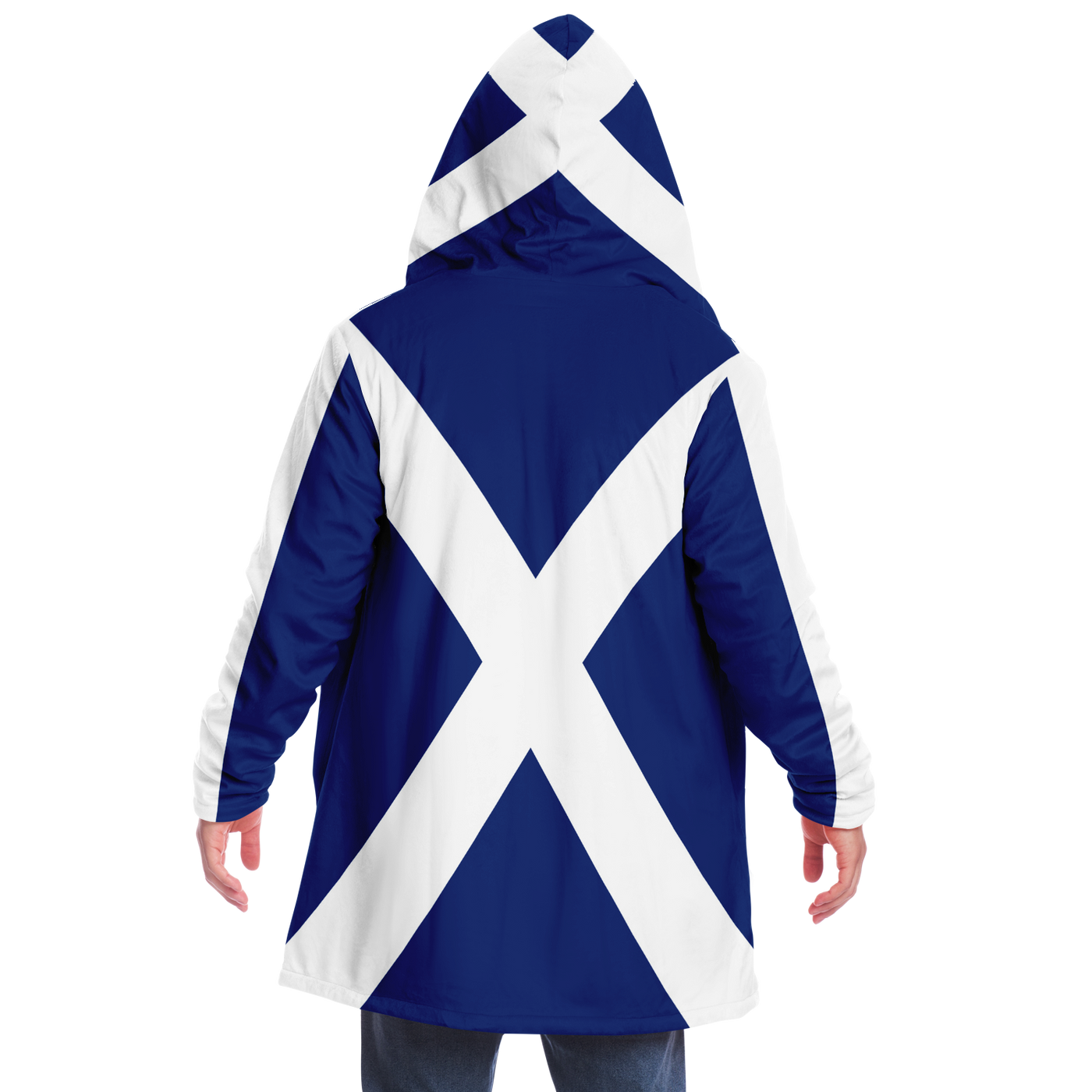 Mikrofleece-Umhang mit Schottland-Flagge